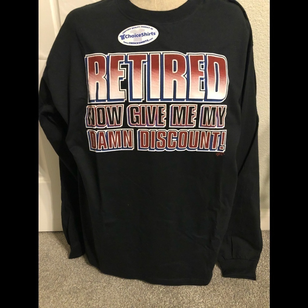 Men’s XL long sleeve retirement top
